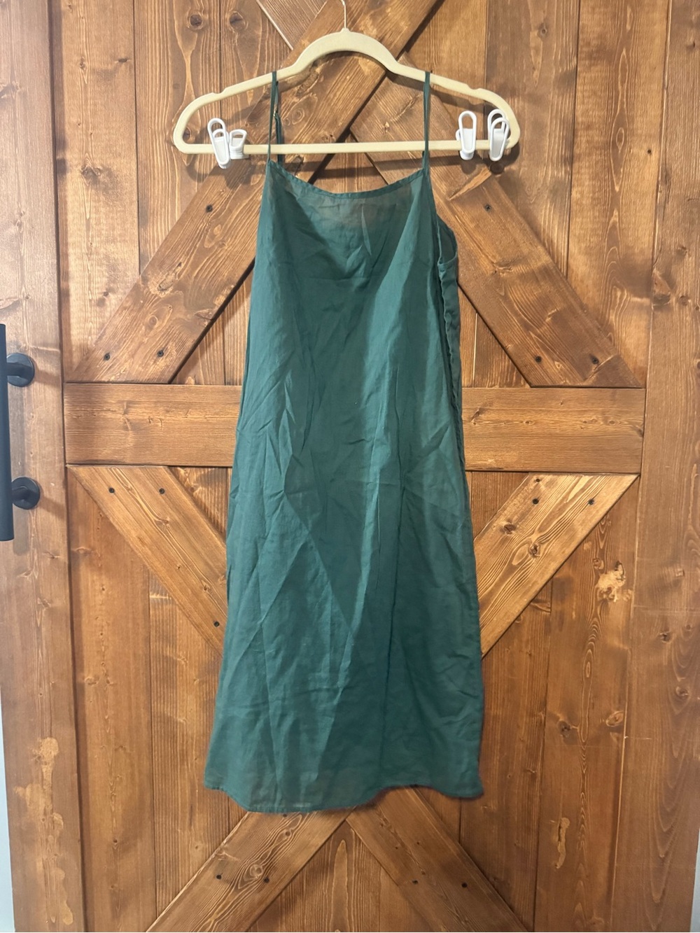Relume Forest Green Slip Dress